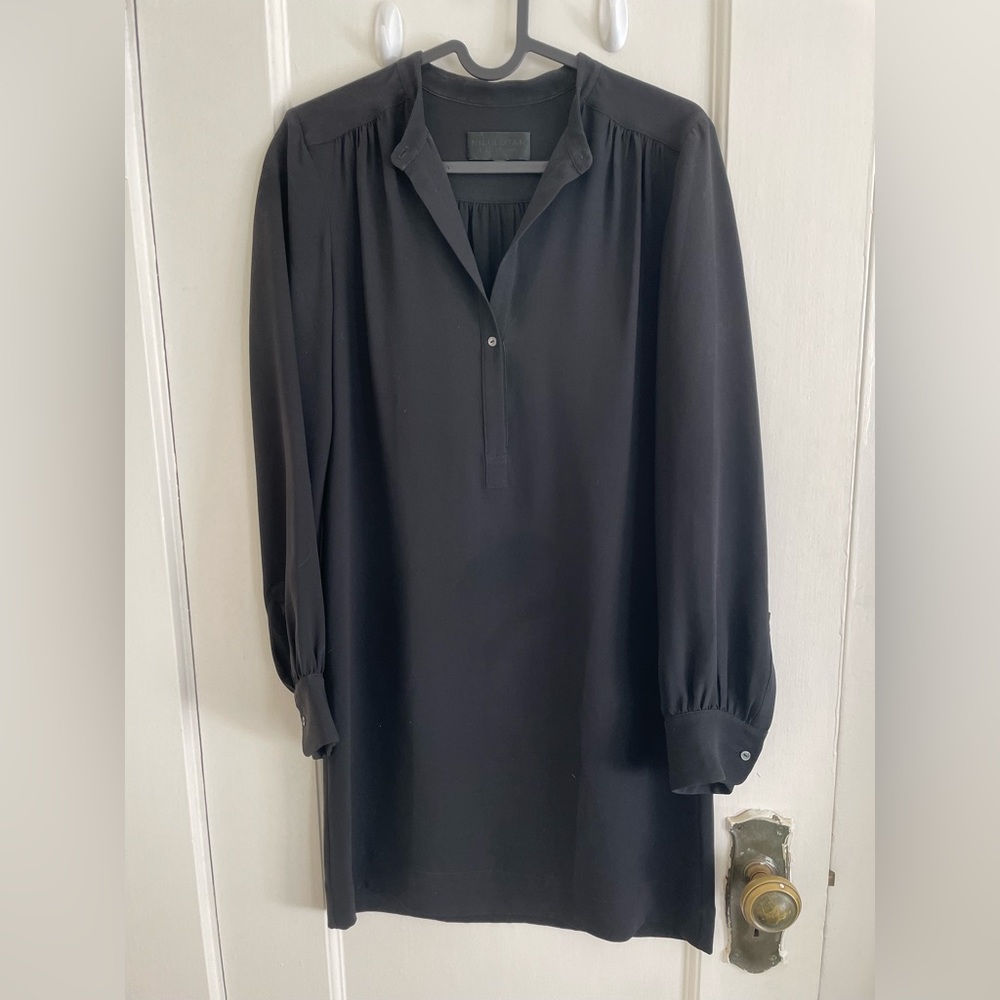 Nili Lotan silk long sleeve dress
